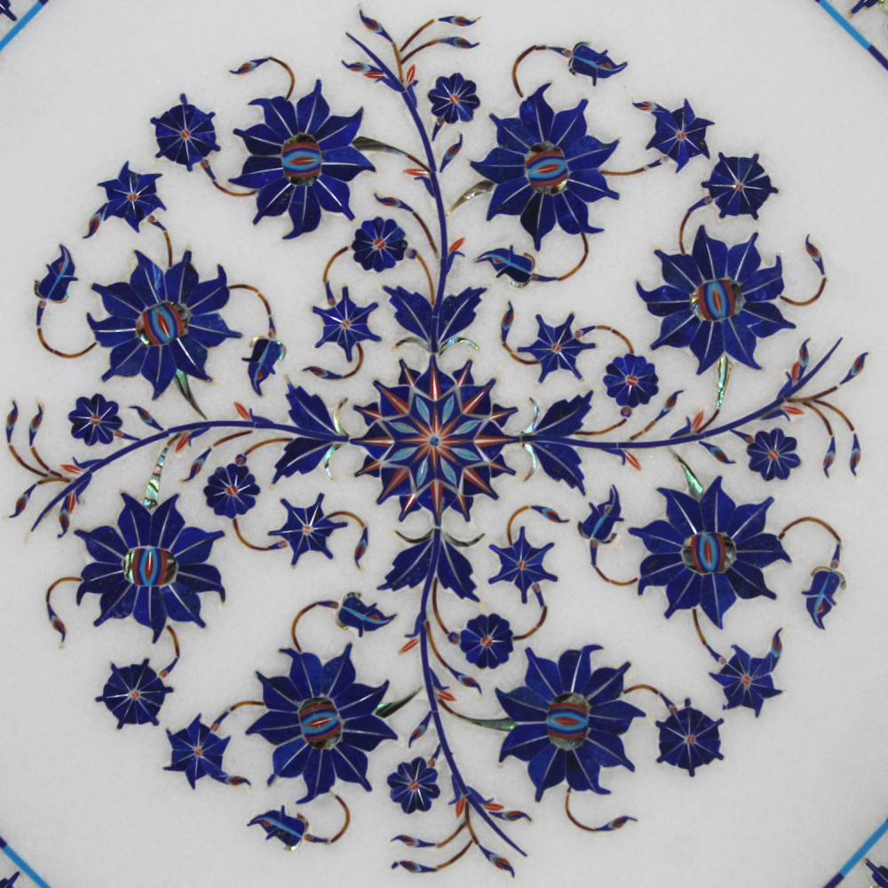 Details about   12" Marble Side end Table Top Pietra Dura art Work Home decorative 