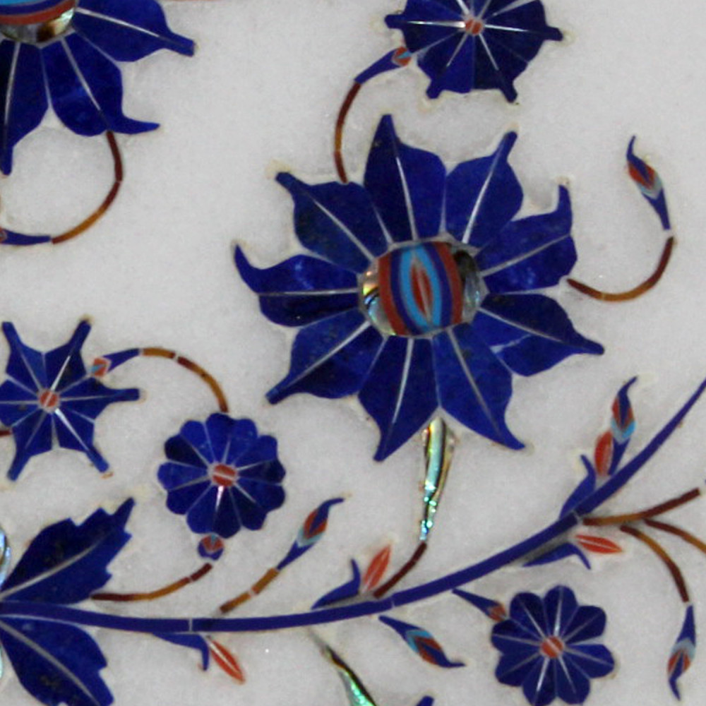 Details about   12" Marble Side Table Top Gemstone Pietra Dura Handcrafted work Christmas Gifts 