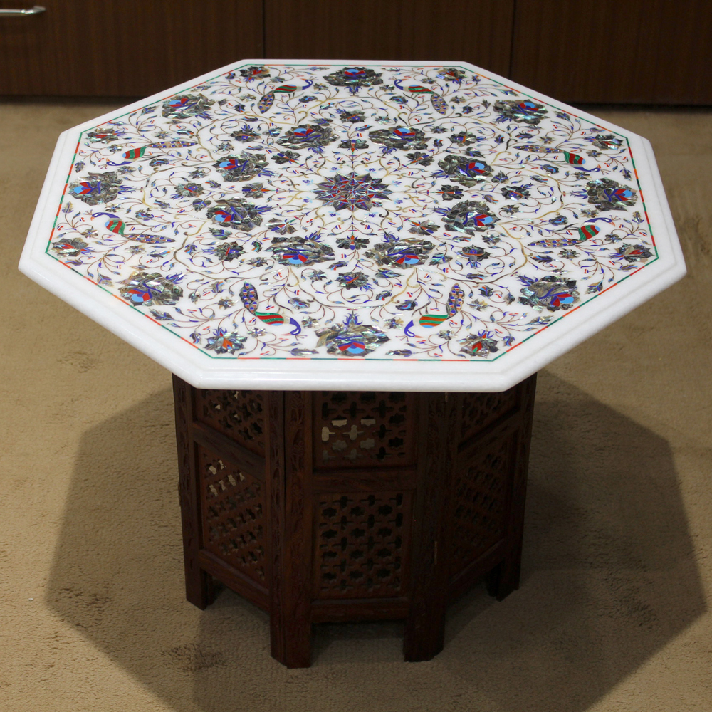 Details about   Marble Coffee Table Top Semi Precious Stone Inlay Work Side Table for Home 