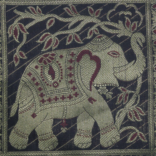 Embroidery Elephant Cushion Cover For Living Room Decor