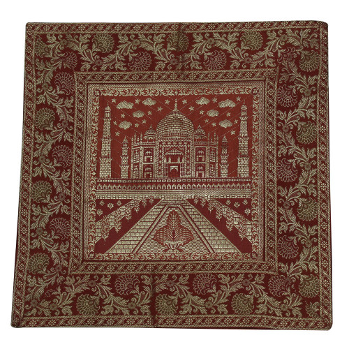 Embroidery Cushion Cover Brocade Silk 
