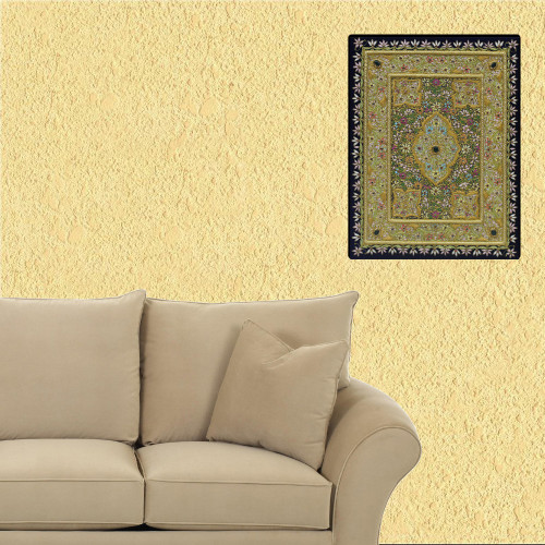 Traditional Zardozi Embroidery Wall Hanging Panel| For Home Decor