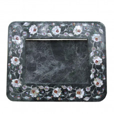 Green Marble Photo Frame Semiprecious Stone Inlay Decorative Gifts Marquetry