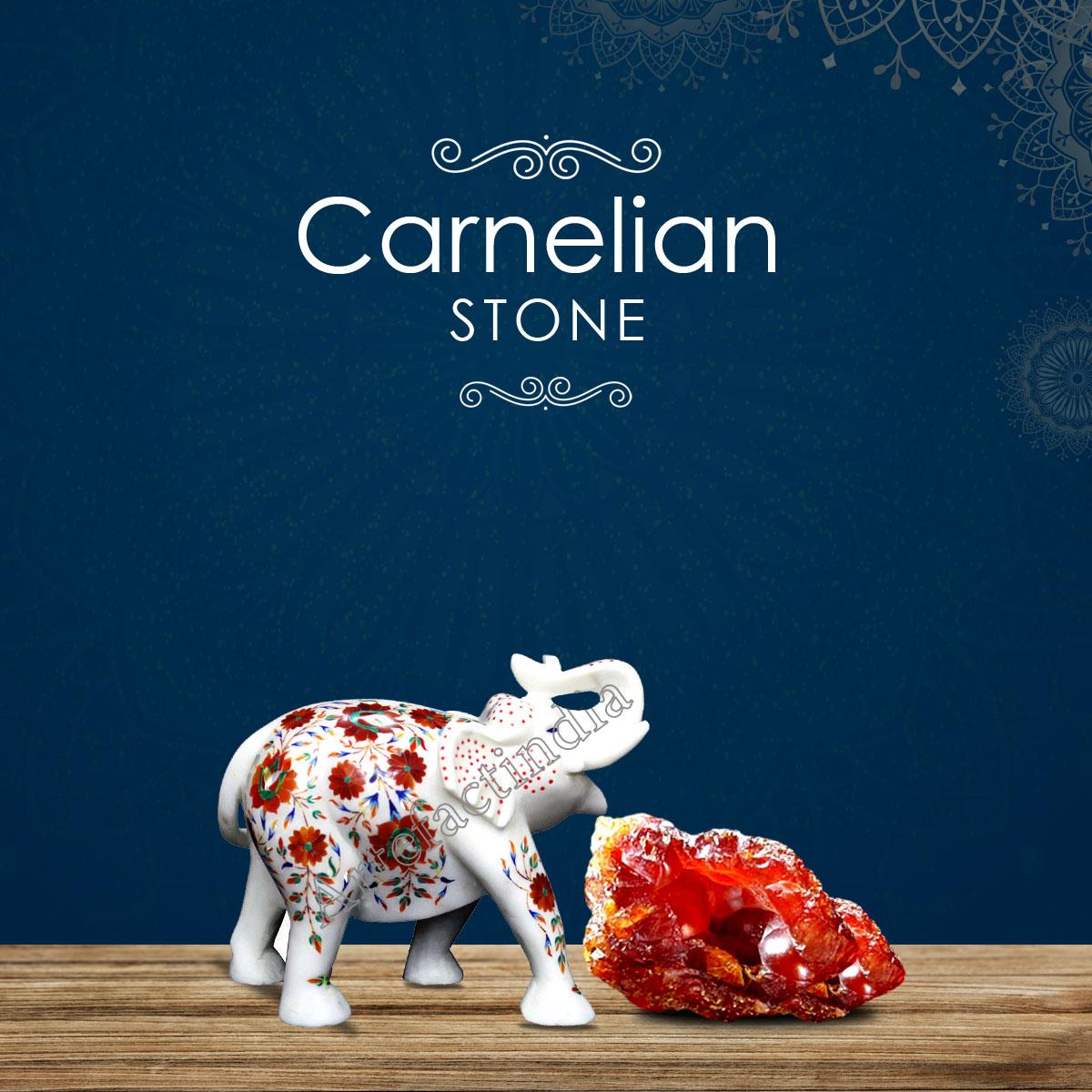 What is carnelian semi-precious stone marble