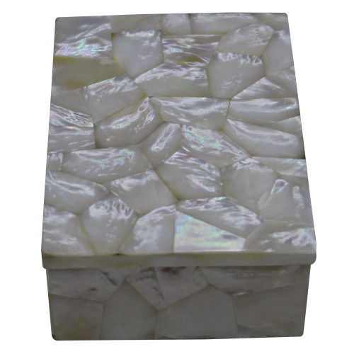 Beautiful Design White Marble Inlay Box Inlaid Mother Of Pearl