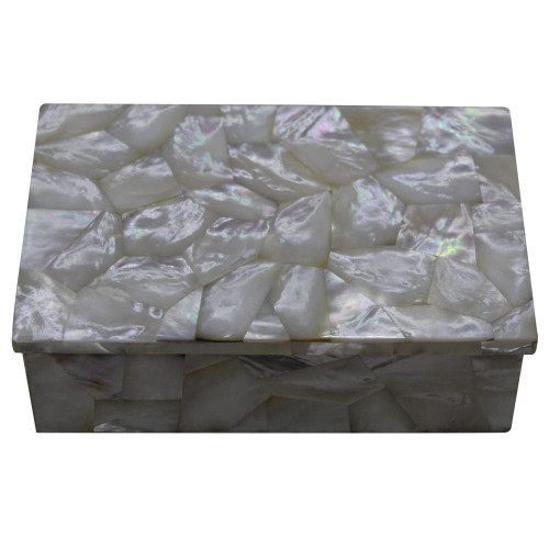 Beautiful Design White Marble Inlay Box Inlaid Mother Of Pearl