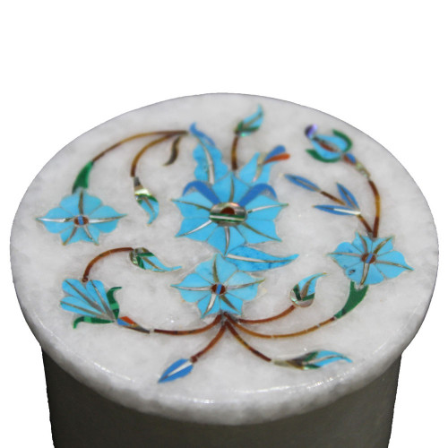 Handmade Jewelry Storage Box Inlaid Semiprecious Stones