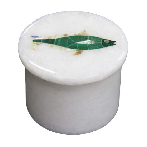 Handmade White Trinket Box For Ring Storage