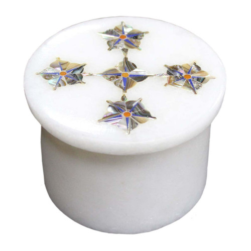 Handmade Trinket Box Inlaid Paua Shell For Jewelry Storage