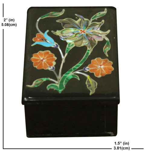 Beautiful Onyx Jewellry Box Pietra Dura Work For Souvenir