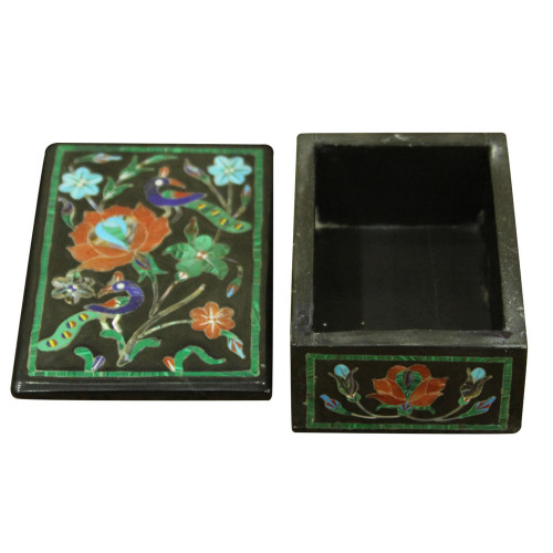 India Traditional Jewelry Box  Inlay Rare Stones