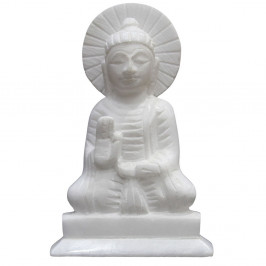 5" x 3.5" Inch Meditating Carving Buddha Figurine