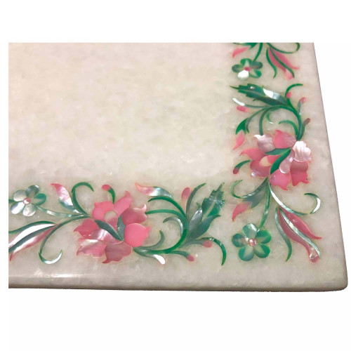 Home Decorative Rectangle White Marble Cheese Cutting Board