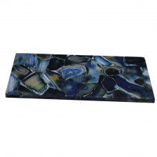 White Marble Inlaid Agate Kitchen Chopping Board