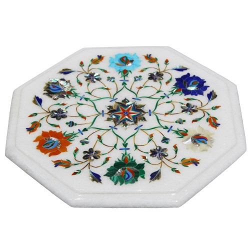 Trivet White Marble Inlay Cheese Chopping Board