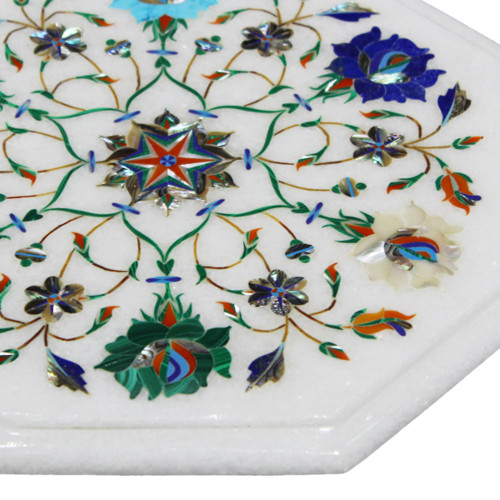 Trivet White Marble Inlay Cheese Chopping Board