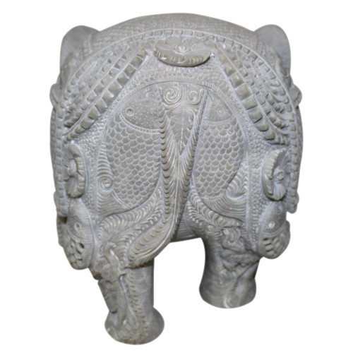 Filigree Art Soap Stone Elephant Figurine