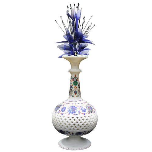 Online Buy White Marble Decorative Flower Vase 