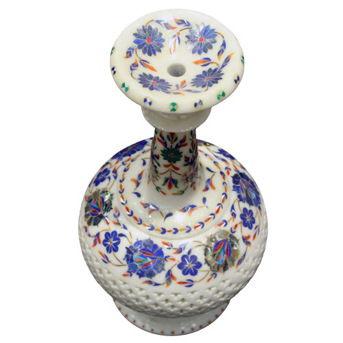Online Buy White Marble Decorative Flower Vase 