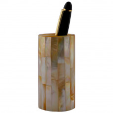 Marble Inlay Pen Holder For Office