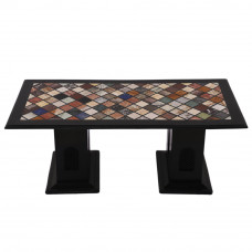 Handmade Beautiful Handicrafts Black Marble Coffee Table For Office