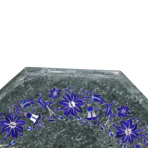 Beautiful Green Inlay Marble Table Top Pietre Dure