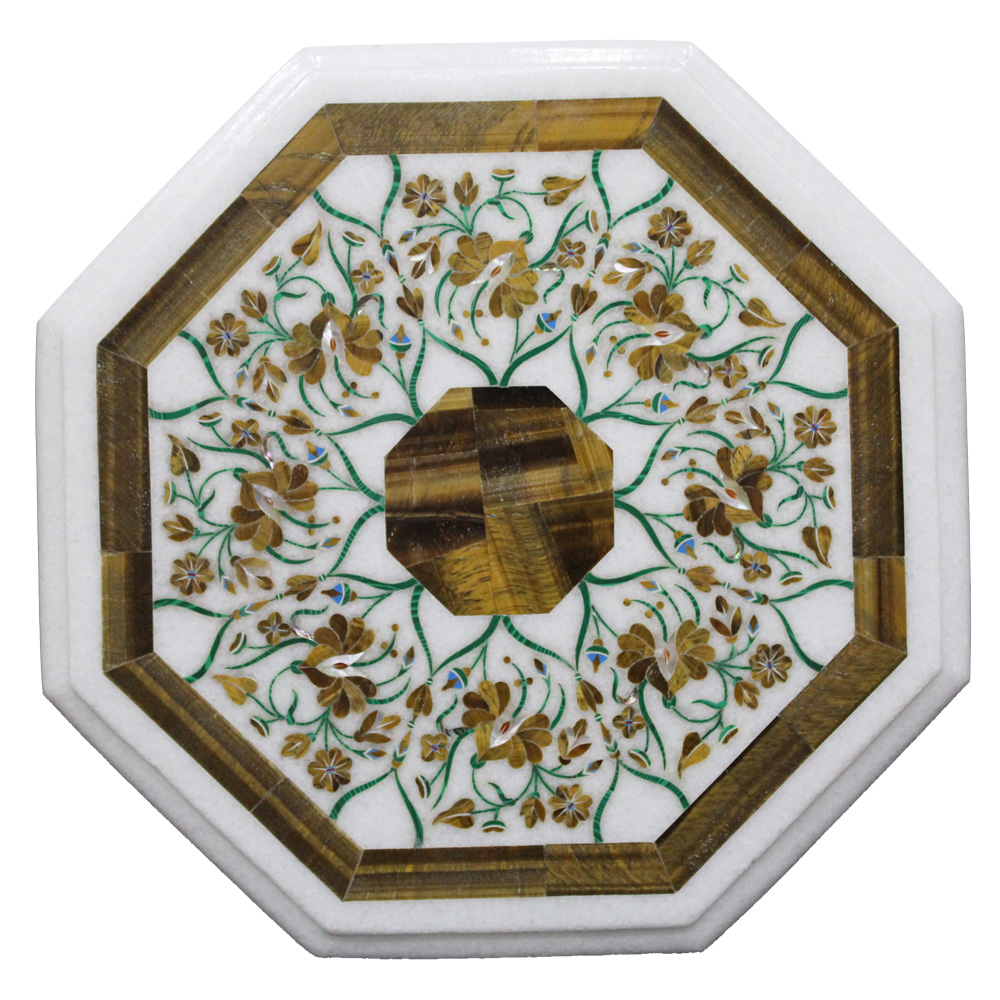 Details about   12'' Marble Inlay coffee Table top Home Decor Living Room Decor pietra dura h3 