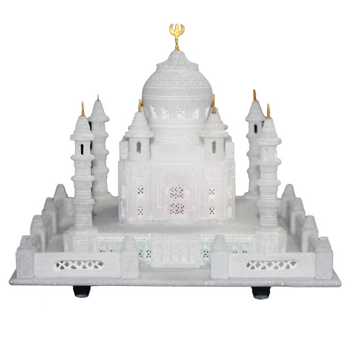 Handmade Miniature Taj Mahal Of Marble Decorative Showpiece