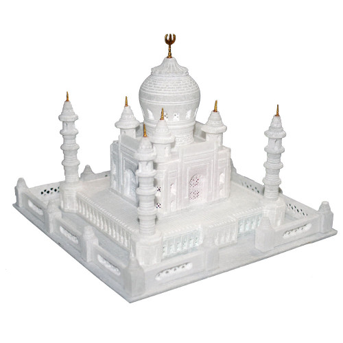 Handmade Miniature Taj Mahal Of Marble Decorative Showpiece