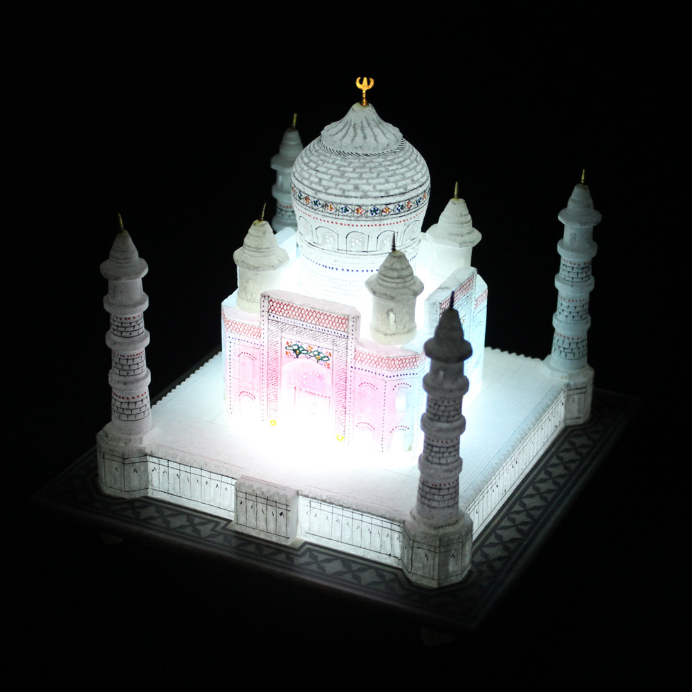 Details about   7" Alabaster Marble Agra Taj Mahal Handmade Beautiful Replica Decor Gifts 