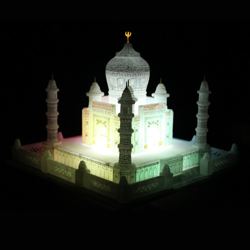 Beautiful White Marble Taj Mahal For Gift Item