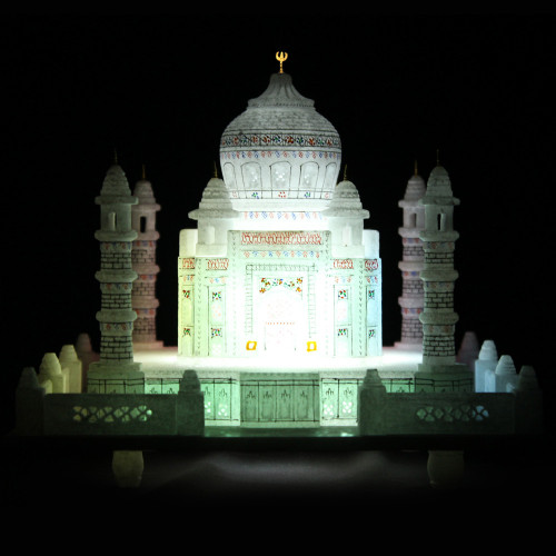 Beautiful White Marble Taj Mahal For Gift Item