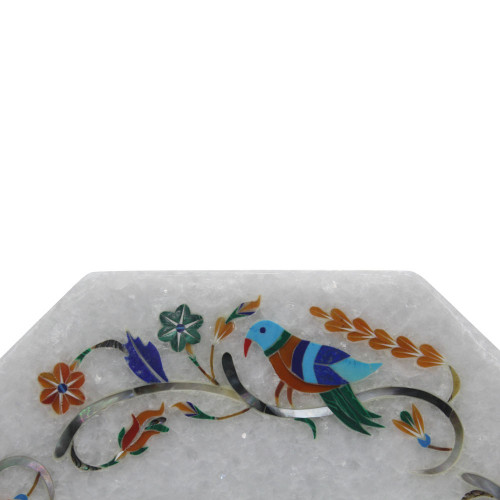 White Marble Parrot Design Tile For Home Decoration