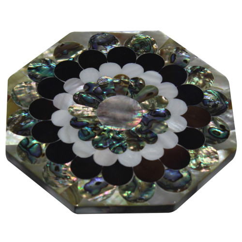 Marble Inlay Wall Tile Pietra Dura Mother Of Pearl Octagonal