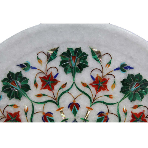Fine Decorative White Marble Wall Decorative Plate For Home